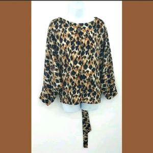 Harlowe & graham medium leopard blouse #302